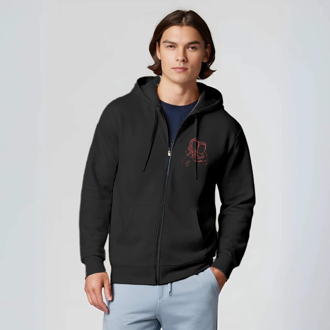 StitchyFeels Zip-Up Hoodie