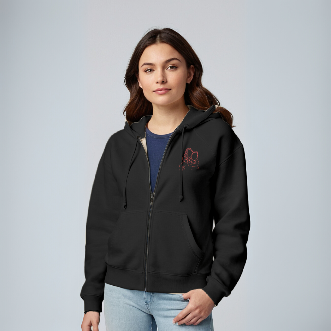 StitchyFeels Zip-Up Hoodie